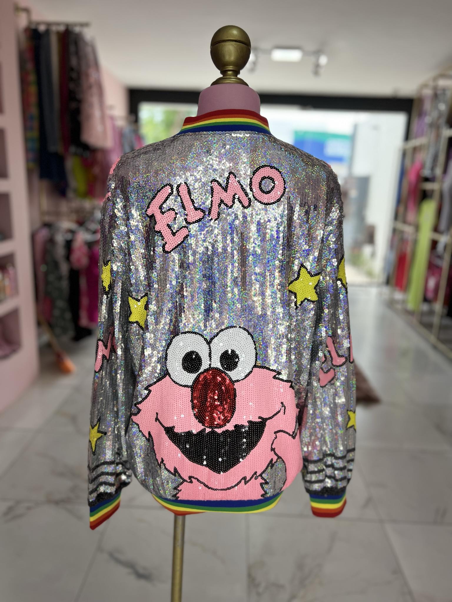 Hoddie Elmo Lentejuela